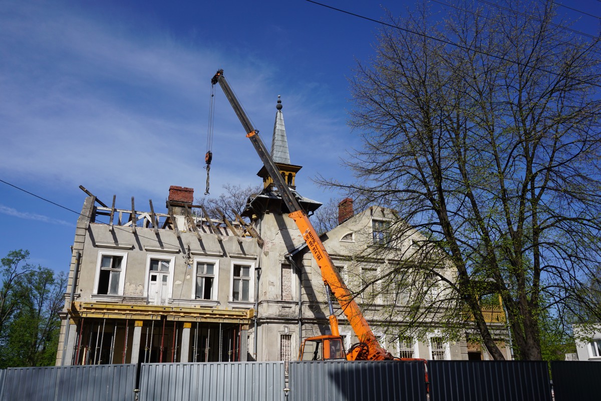 Pałac Dietla - rozpoczęcie prac remontowych - 2019 r.